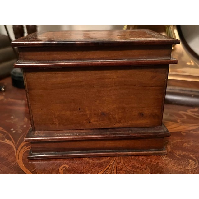Antique Marquetry Inlaid Faux Book Front "Hidden Storage" Box For Sale - Image 4 of 10