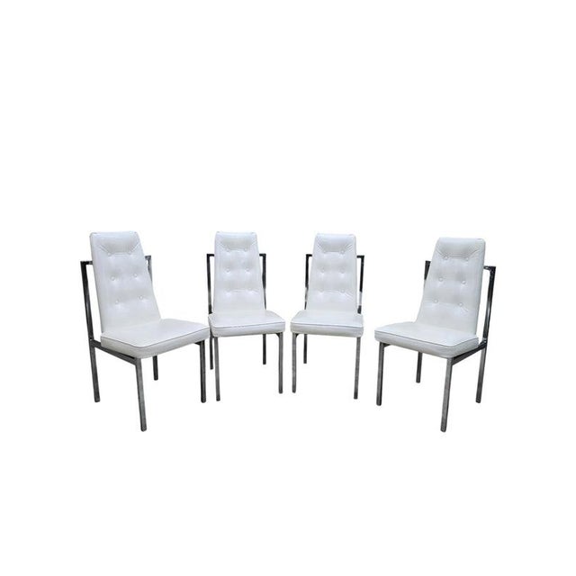 Mid-Century Modern Cal-Style Furniture Mfg. Chrome High Back Dining Chairs – Set of 6 For Sale In Chicago - Image 6 of 12