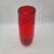 This Archimede Seguso Murano glass vase exemplifies mid-century Italian artistry. The vibrant red hue and bubble design...