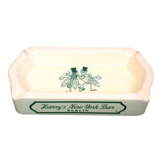 Harry's New York Bar Paris Ceramic Ashtray For Sale