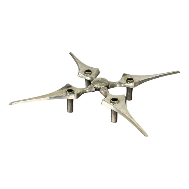 Star Nail Candlestick by Fritz Nagel and Caesar Stoffi For Sale