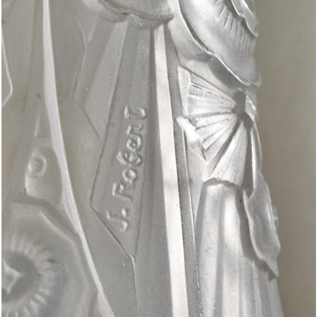 French Art Deco Lamp by Ejg Jean Gauthier 1930s France - A Pair For Sale - Image 11 of 14
