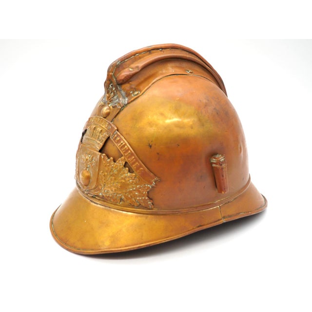Early 20th Century French Fire Helmet, France, 1890s For Sale - Image 3 of 10