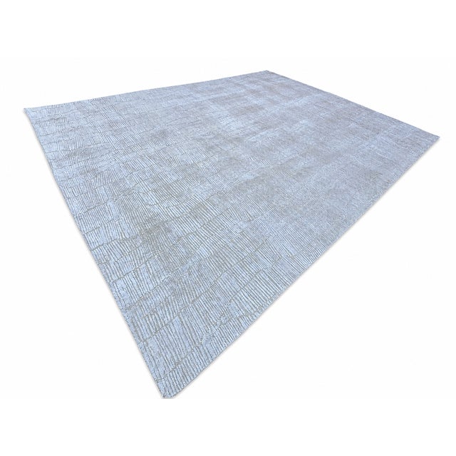 Textile Rh Lasya Silk & Wool Rug – 12' × 15' Sand | Hand-Knotted Silk & Wool For Sale - Image 7 of 18