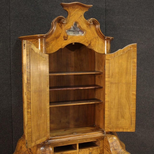 1950s Vintage Venetian Trumeau in Walnut, 1950s For Sale - Image 5 of 13