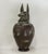 A Pair of Exquisite Vintage Hand-Forged Tin Canopy Jars Duamutf (Jackal) and Kebekhsenuf (Falcon) For Sale - Image 11 of 15
