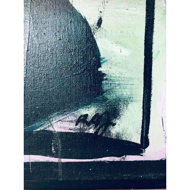 Richard A. Johnson “Two Spaces” Acrylic Painting on Canvas, 1986 For Sale - Image 10 of 13