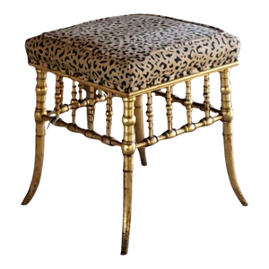 19th Century Bamboo Style Wood Bench