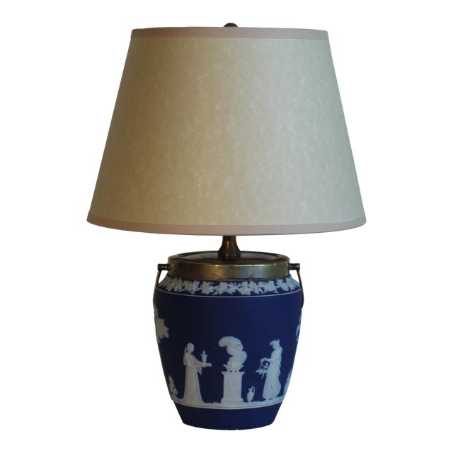 Wedgwood Embossed Jasperware Table Lamp Chairish