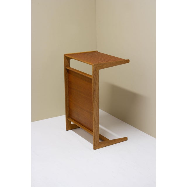 Scandinavian Modern Multifunctional “Nikko” side/ bedside table designed by Yngvar Sandström for Nordiska Kompaniet (NK),...