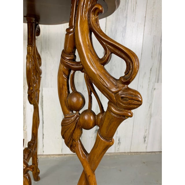 Art Nouveau Marquetry Corner Table For Sale In Dallas - Image 6 of 12