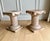 Pair of Vintage Sculptural Carved Wood Ionic Column Side Tables / Architectural Pedestals For Sale - Image 4 of 12