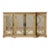 Rustic 4 Mirror Door Breakfront Credenza Buffet Server For Sale