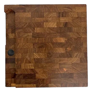 1960s Digsmed Staved Danish Teak Wood Carving/Charcuterie/Cheese Board