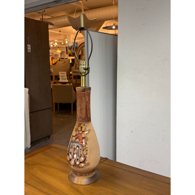 Mid-Century Modern Vintage Ceramic Table Lamp For Sale - Image 3 of 12
