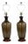 1970's Italian Smoke Glass Bottle Lamps - a Pair For Sale