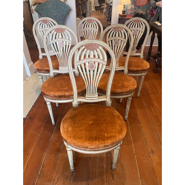Early 20th Century Early 20th Century Set of Six French Balloon Back Dining Chairs For Sale - Image 5 of 9