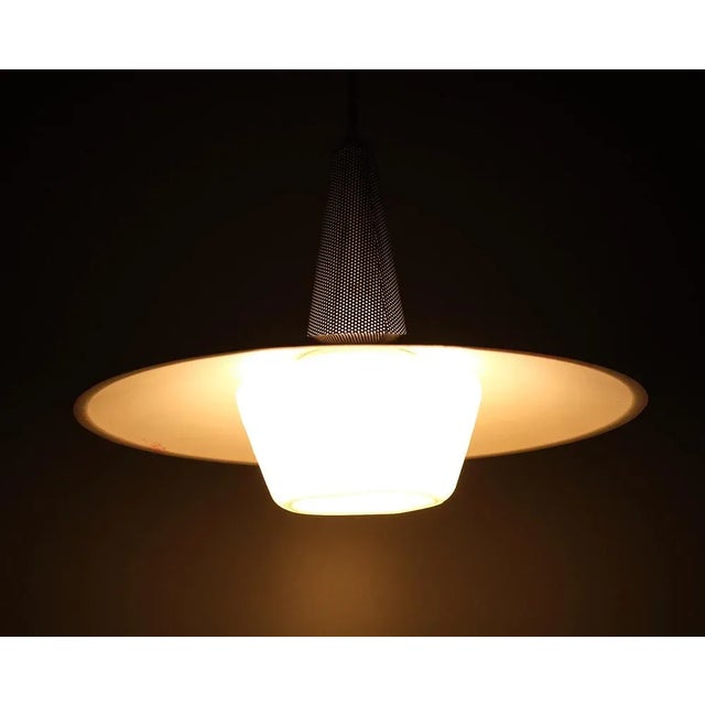 Metal Pendant Lamp by Louis Kalff for Philips, Holland, 1960s For Sale - Image 7 of 10