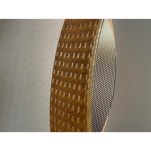 Italian Sculptural Woven Cane Floor Lamp, 1980s For Sale - Image 10 of 13