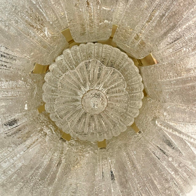 Acanthus Leaves Ceiling Light in Murano Glass, 1950s For Sale - Image 4 of 7