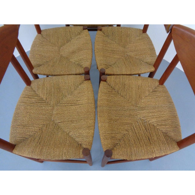 Modell 316 Dining Chairs by Peter Hvidt & Orla Mølgaard-Nielsen for Søborg Furniture, Denmark, 1950s, Set of 5 For Sale - Image 13 of 18