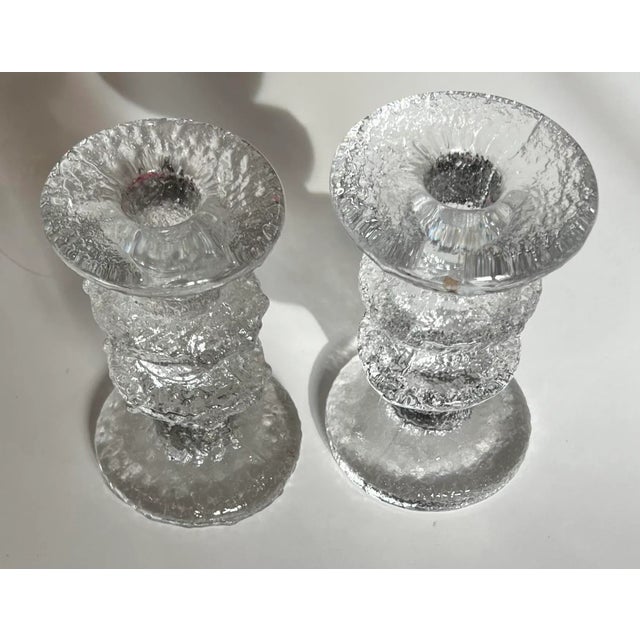 1970s Timo Sarpaneva Festivo Candlesticks for Iittala Finland Scandinavian Moderna a Set of 4 For Sale - Image 5 of 12