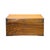 1980s Vintage Oriental Wood Rectangular MoonFace Hardware Trunk Table For Sale - Image 5 of 15