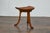 Early 20th Century English Walnut Thebes Stool With Tripod Base, Turn of the Century, Attributed to Liberty & Co. For Sale - Image 5 of 10