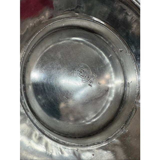 Late 20th Century Meriden Silver Plated Serving Tea Tray Set With Pairpoint Pitcher and Cup 4483b For Sale - Image 18 of 18