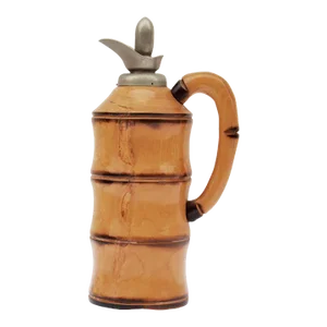Midcentury Bamboo Thermos Decanter Aldo Tura for Macabo, Italy, 1950s