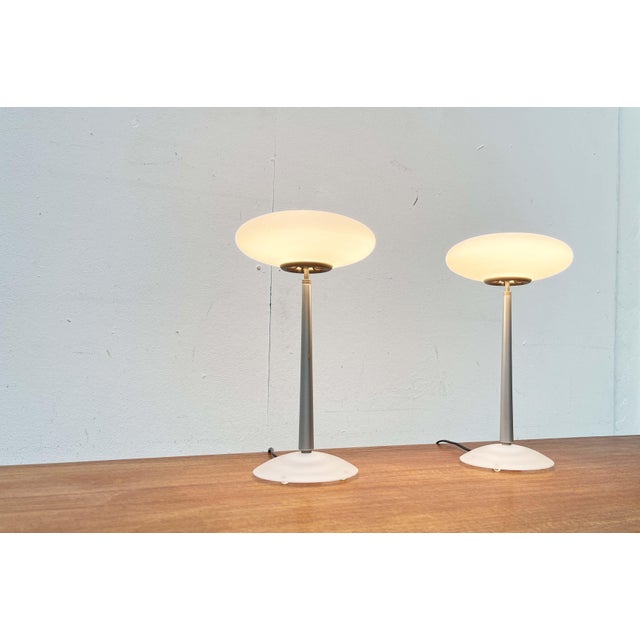 Postmodern Italian Silver Pao T1 Table Lamp by Matteo Thun for Arteluce, 1990s, Set of 2 For Sale - Image 9 of 18