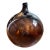 Antique Large French Amber Glass Demijohn For Sale