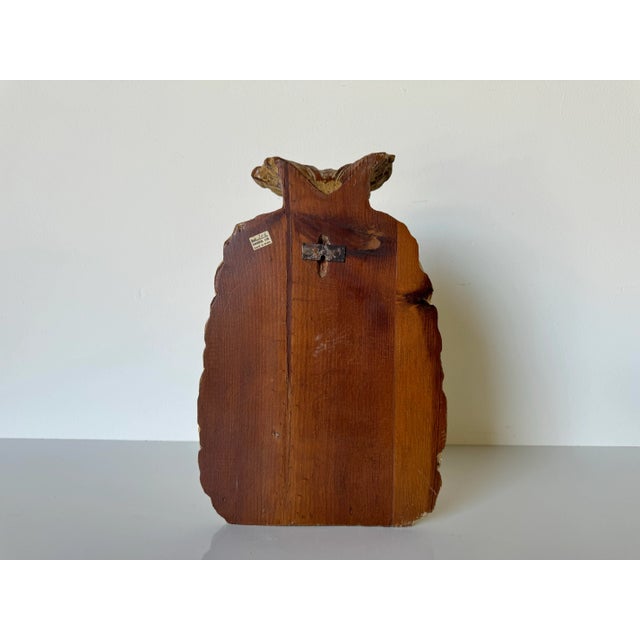 Brown Vintage Sarreid Ltd Carved Wood Pineapple Sculpture For Sale - Image 8 of 11