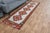 1970s Vintage Turkish Handmade Wool Cotton Cream Orange Runner Rug For Sale In San Francisco - Image 6 of 11