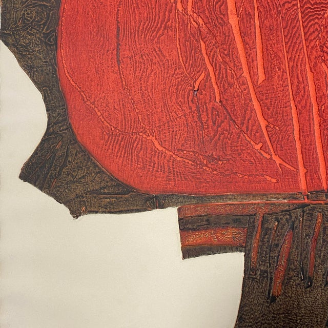 1972 "Distilled Fire" Embossed Etching by Cynthia Knapton For Sale - Image 4 of 7