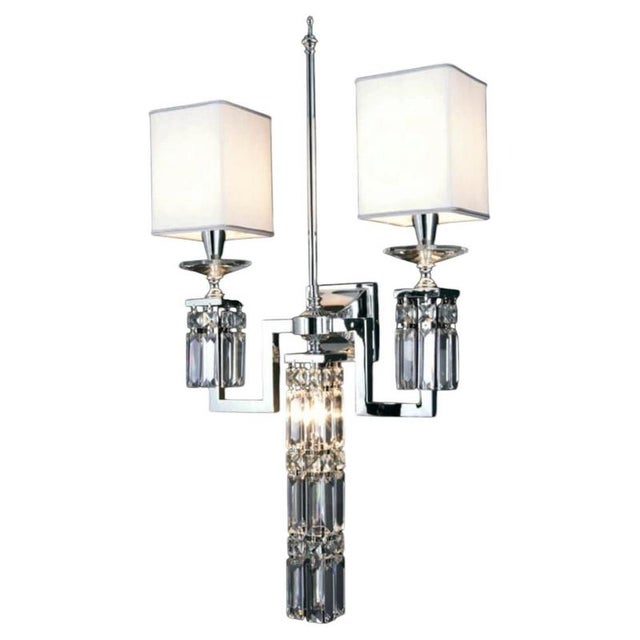 Collection Pechino Wall Lamp in Metal and Crystal by Jago For Sale - Image 9 of 9