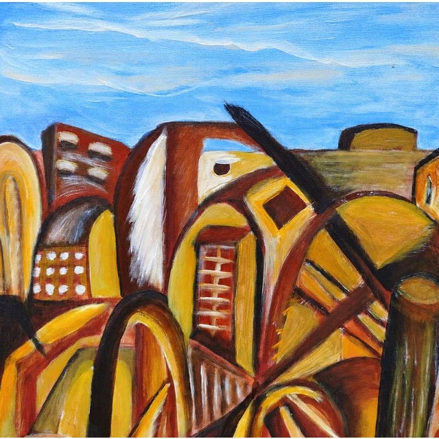 Ina - “Chaos”. Author: Ina (?) - unidentified artist. Title: Chaos. Signature: apparently “Ina”, in the lower right...