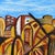 Ina - “Chaos”. Author: Ina (?) - unidentified artist. Title: Chaos. Signature: apparently “Ina”, in the lower right...