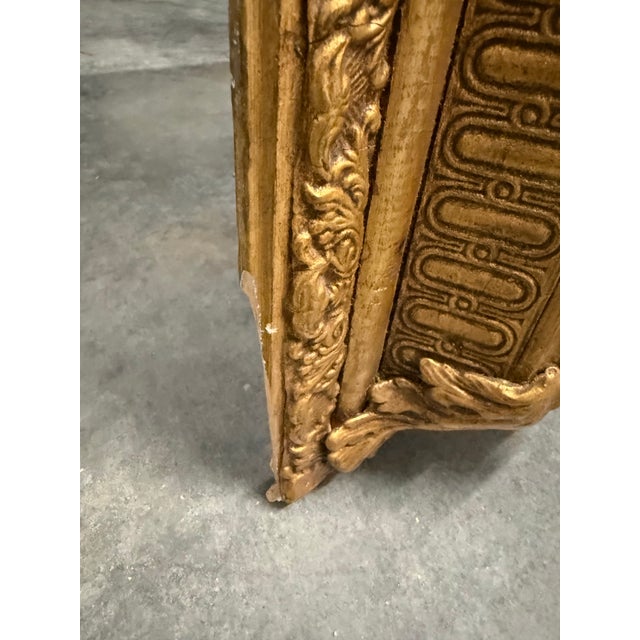 Wood Large Vintage Signed “Chami” Orientalist Oil Painting in Gilt Frame For Sale - Image 7 of 13