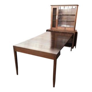 1970s Expandable Hide Away Banquet Table and Hutch For Sale