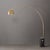 Mid-Century Modern Iconic 95" Arc Floor Lamp - Mid-Century Modern, Weathered Brass, Black Marble Base For Sale - Image 3 of 7