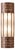 Fluted Glass & Aged Brass Wall Sconce For Sale