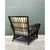 Vintage Stick Rattan Lounge Chair in Ralph Lauren Cabana Stripe For Sale - Image 11 of 12