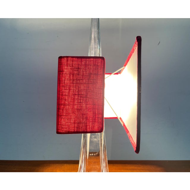 Mid-Century French Glass Table Lamp from Daum, 1960s For Sale - Image 6 of 18