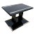 Art Deco Bauhaus Side Table in Black Lacquer & Chrome, Austria, 1920s For Sale