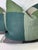 Transitional Peter Dunham "Collage" in Green/Gray 22" Pillows-a Pair For Sale - Image 3 of 3