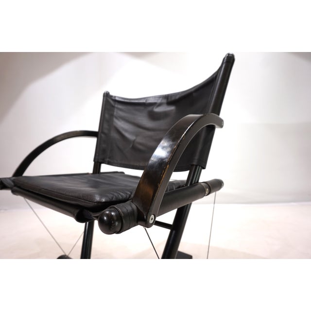 Vintage String Leather Lounge Chair from Weishäupl Werkstätten, 1980 For Sale - Image 10 of 17