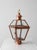 Vintage Copper Lantern Light Fixture With Brass Eagle Finial For Sale - Image 12 of 18