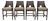 Four Barbara Barry for McGuire Caned Barstools With Cushions For Sale