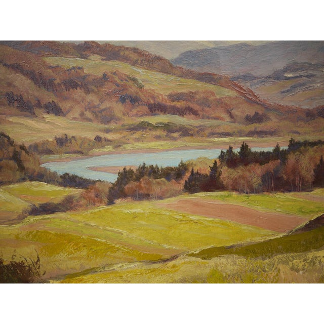 Alpine Landscape, 1940s, Oil on Canvas For Sale - Image 12 of 17